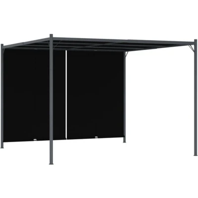 Afbeelding van Pergola met uittrekbaar dak 3x3 m antraciet