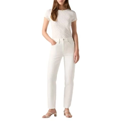 Image de Levi&#039;s Jean 724 coupe droite pour femme, Cloud Dancer, 27W / 30L