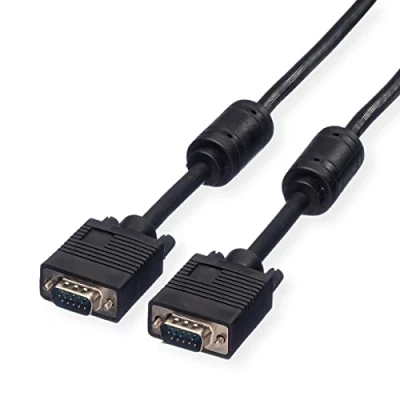 Afbeelding van ROLINE SVGA kabel HD15 M/M met ferrietkern, 2 m