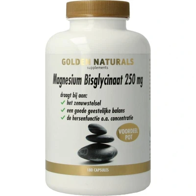 Afbeelding van Magnesium Bisglycinaat 250 Mg 180 Veganistische Capsules
