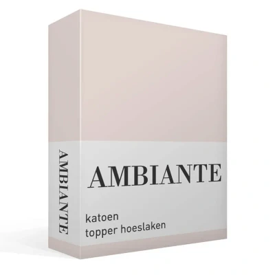 Afbeelding van Hoeslaken 1 Persoons 90x210 Ambiante Katoen Zand