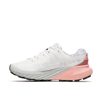 Afbeelding van Merrell Agility PEAK 5 Trail hardloopschoenen, Dames, Maat: 42, White/soft coral Kunststof/ textiel