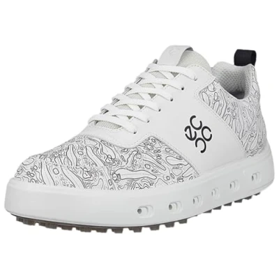 Afbeelding van ECCO Street 720 Golfschoenen, Heren, Maat: 44, White Leer en textiel