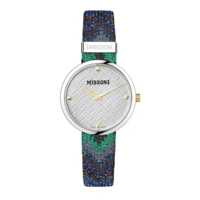 Afbeelding van Missoni M1 MWY202222 Horloge Leer Multi Ø 34 mm