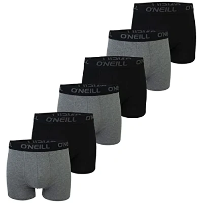 Afbeelding van O&#039;Neill 2P boxers plain zwart &amp; grijs XXL