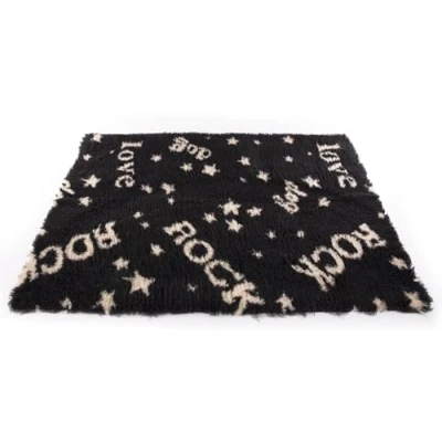 Afbeelding van Martin Sellier Vetbed Rock Zwart / Beige 75X100 CM (381591)