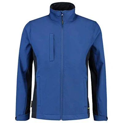 Afbeelding van Tricorp Softshell Jack Bi Color Blauw/Marine Maat XL