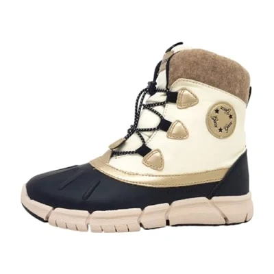 Afbeelding van Geox Flexyper GIRL Snowboots voor kinderen, Maat: 35, Black/ivory Imitatieleer/ textiel
