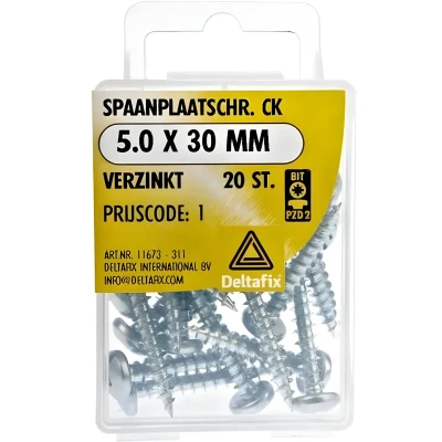 Afbeelding van Spaanpl.schr. ck 5.0x30mm 20st Deltafix