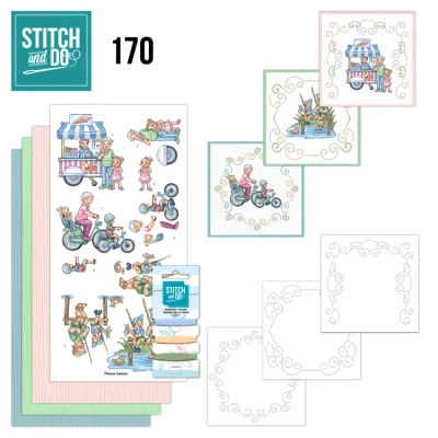 Afbeelding van Stitch and Do 170 Yvonne Creations Funky Day Out Activity