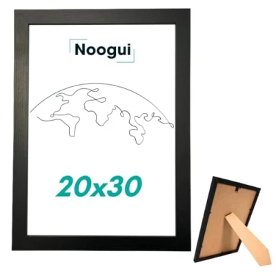 Afbeelding van Fotolijst 20 x 30 cm in zwart, ideaal voor foto&#039;s en certificaten (zwart, cm)