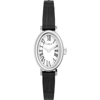 Afbeelding van Timex Cavatina TW2W78400 Horloge Leer Zwart Ø 19 mm