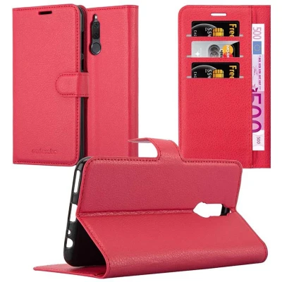 Afbeelding van Cadorabo Hoesje geschikt voor Huawei MATE 10 LITE in KARMIJN ROOD Beschermend etui met magnetische sluiting