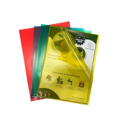 Afbeelding van Exacompta 58340E 10x Pk 25 poch.coin PP recy. grainé 120