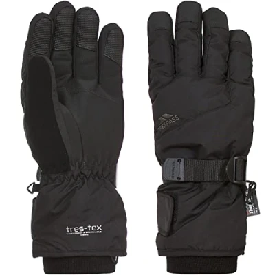Afbeelding van Trespass Ergon II Handschoenen, waterdicht, gevoerd, voor volwassenen, uniseks, maat L, zwart