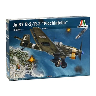 Afbeelding van 1:48 Italeri 2769 Junkers JU 87 B 2/R 2 Stuka &quot;Picchiatello&quot; Plastic Modelbouwpakket