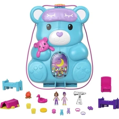 Afbeelding van Playset Polly Pocket Surprise Bear Bag Handtas Beer + 4 Jaar
