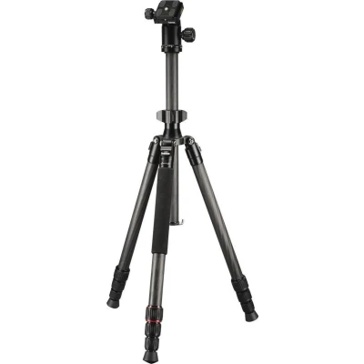 Afbeelding van Hama Statief Ramble Duo Carbon 160 Ball Met Smartphonehouder