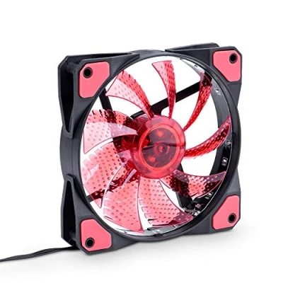 Afbeelding van AKYGA AW 12C BR 15 LED 120mm PC Molex 12V Rood Zwart