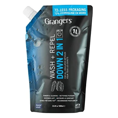 Image de Grangers Wash + Repel Down 2 in 1 1L Pouch Articles d&#039;entretien pour les vêtements
