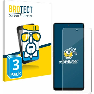 Afbeelding van BROTECT AirGlass Vetro (3 Stuk, OnePlus Noord CE 3 Lite), Smartphone beschermfolie, Transparant