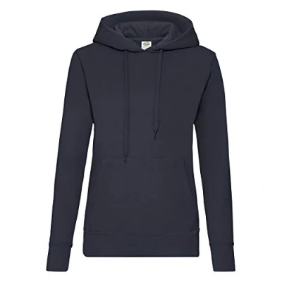 Afbeelding van Fruit of the Loom Lady Fit Classic Hoodie Donkerblauw M