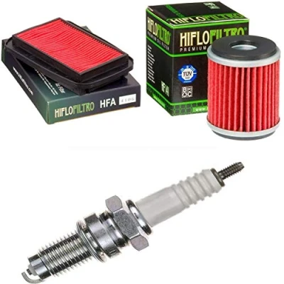 Afbeelding van Luchtfilter, oliefilter, bougie voor MT 125A ABS, bouwjaar 2015 2017 onderhoudsset
