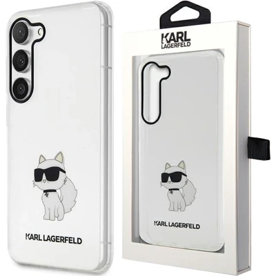Afbeelding van Karl Lagerfeld KLHCS23SHNCHTCT S23 S911 koffer transparante hardcase Ikonik Choupette