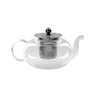 Afbeelding van Home Deco Factory Theepot Kensington Glas met deksel transparant 700 ml 13 x 20 cm