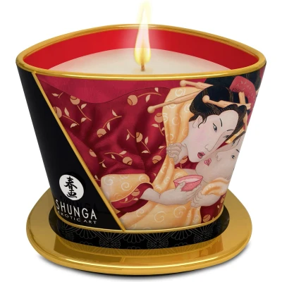 Afbeelding van Shunga Massagekaars Sparkling Strawberry Wine