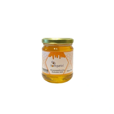 Afbeelding van Sinaasappelhoning 250g Italië Honingwinkel (vloeibaar)