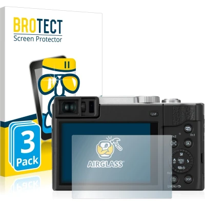 Afbeelding van BROTECT Screenprotector voor Panasonic Lumix DC TZ95 Folie Beschermfolie Beschermglas transparant (3 Stuks)