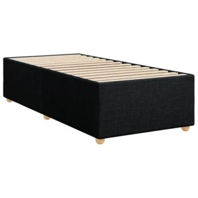 Image de vidaXL Cadre de lit sans matelas noir tissu 90x200 cm