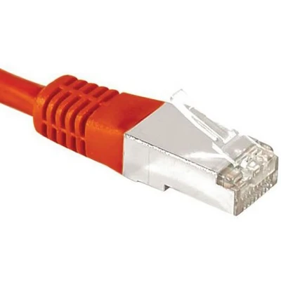 Afbeelding van Exertis Connect Patchkabel F/UTP, CAT.6a, rood, 0,5 m Voor 10 Gigabit/s, met bijzonder smalle knikbeveiliging (F/UTP, CAT6a, 0.50 m), Netwerkkabel