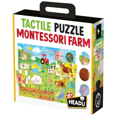 Afbeelding van Headu MU23592 puzzel Framepuzzel Boerderij