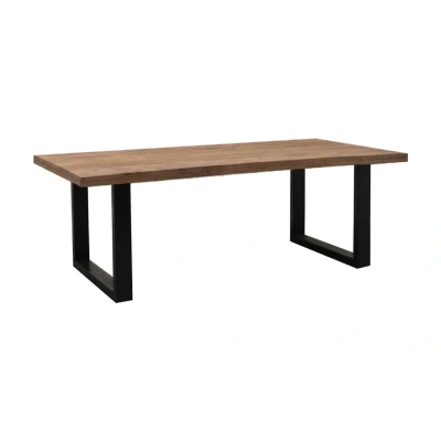 Afbeelding van Sturdy eettafel u poot 180x90 cm