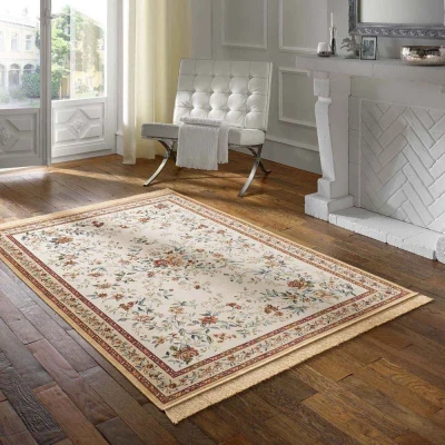 Afbeelding van Vloerkleed Klassiek Regal Flora Crème/rood 67x210 Cm