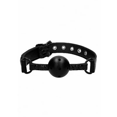 Afbeelding van Luxe Ball Gag met Gaten Zwart