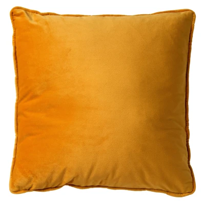 Afbeelding van Dutch Decor FINN Kussenhoes 60x60 cm velvet effen kleur Golden Glow geel