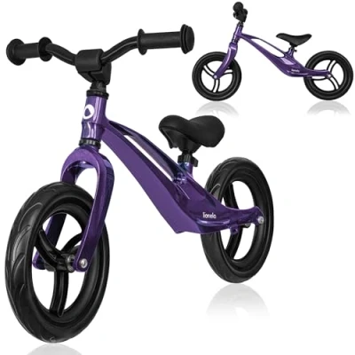Afbeelding van LIONELO Bart crossfiets voor kinderen tot 30 kg, schokbestendig magnesiumframe, 12 inch wielen, tubeless banden, geïntegreerde voetsteun, zadel en stuur verstelbaar