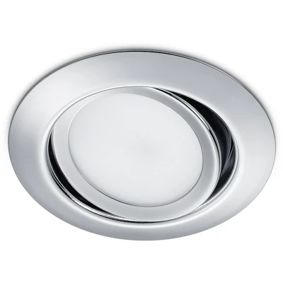 Afbeelding van Ronde LED inbouwspot Rila in chroom