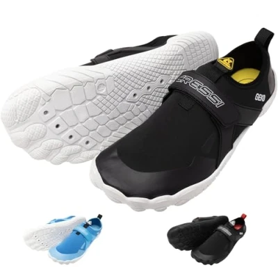 Afbeelding van CRESSI Geko Shoes Black/White 42 Chaussures de roche unisexes idéales pour une expérience immersive dans l&#039;environnement aquatique avec connexion directe au fond marin, noir/blanc, pointure