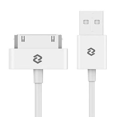 Afbeelding van JETech Kabel compatibel met iPhone 4 4s, 3G 3GS, iPad 1 2 3, iPod, Sync Data USB, m (wit)