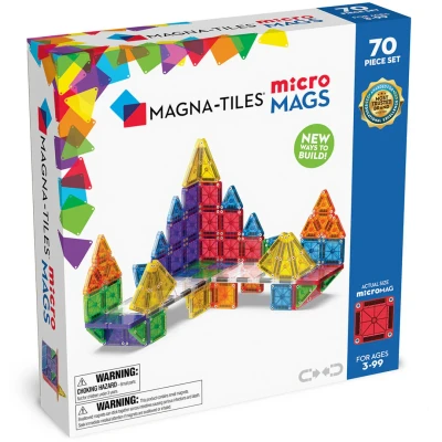 Afbeelding van MAGNA TILES Micro Mags Travel set 70 stuks