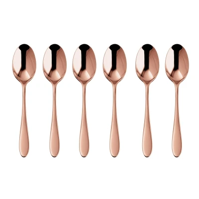 Afbeelding van Sambonet Koffielepels Velvet Koper 6 Stuks