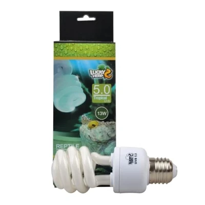 Afbeelding van Compacte fluorescerende lamp voor reptielen, UVA/UVB, 5.0, 13W, 26W