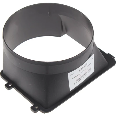 Afbeelding van Novy Adapter uitlaatstuk zwart ø 125mm 603032