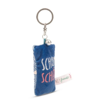 Afbeelding van Magni, Vrouwen, Sleutelhanger, NICI Schlüsselanhänger Mini Plüschkissen Schon schön mit Glöckchen 8cm, Veelkleurig