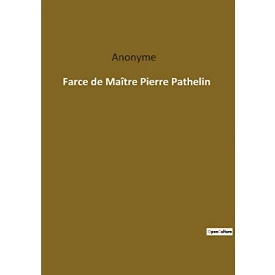 Afbeelding van Farce de Maître Pierre Pathelin