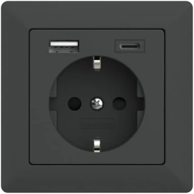 Afbeelding van 2USB InCharge PRO 55 EU 15W 3,0A Anthracite